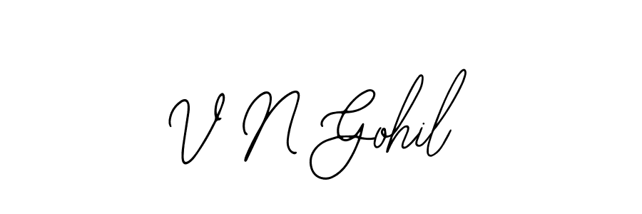 It looks lik you need a new signature style for name V N Gohil. Design unique handwritten (Bearetta-2O07w) signature with our free signature maker in just a few clicks. V N Gohil signature style 12 images and pictures png