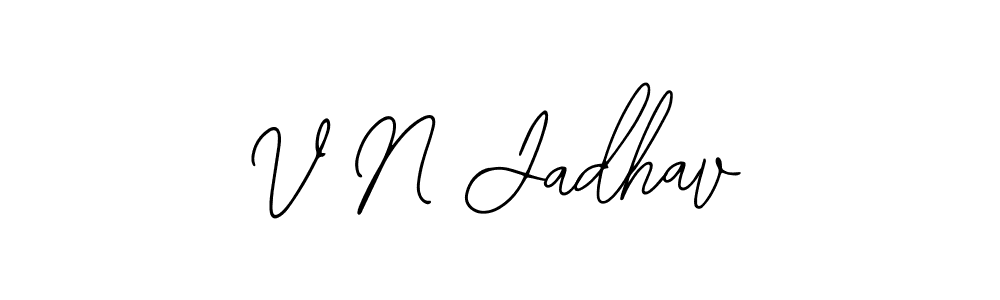 You should practise on your own different ways (Bearetta-2O07w) to write your name (V N Jadhav) in signature. don't let someone else do it for you. V N Jadhav signature style 12 images and pictures png