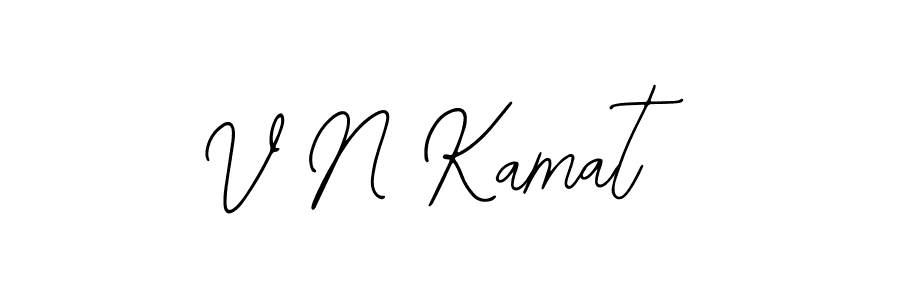 Create a beautiful signature design for name V N Kamat. With this signature (Bearetta-2O07w) fonts, you can make a handwritten signature for free. V N Kamat signature style 12 images and pictures png