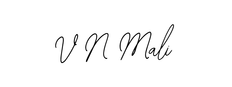 You should practise on your own different ways (Bearetta-2O07w) to write your name (V N Mali) in signature. don't let someone else do it for you. V N Mali signature style 12 images and pictures png