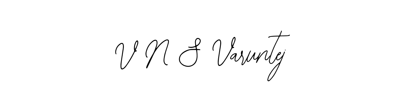 Check out images of Autograph of V N S Varuntej name. Actor V N S Varuntej Signature Style. Bearetta-2O07w is a professional sign style online. V N S Varuntej signature style 12 images and pictures png