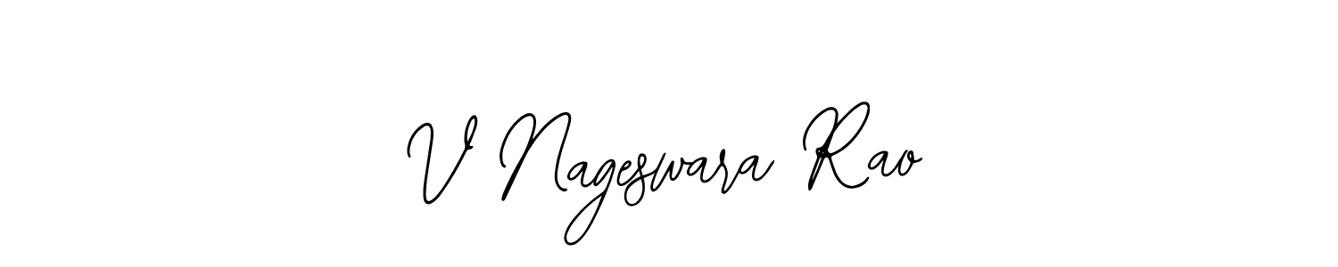 You should practise on your own different ways (Bearetta-2O07w) to write your name (V Nageswara Rao) in signature. don't let someone else do it for you. V Nageswara Rao signature style 12 images and pictures png