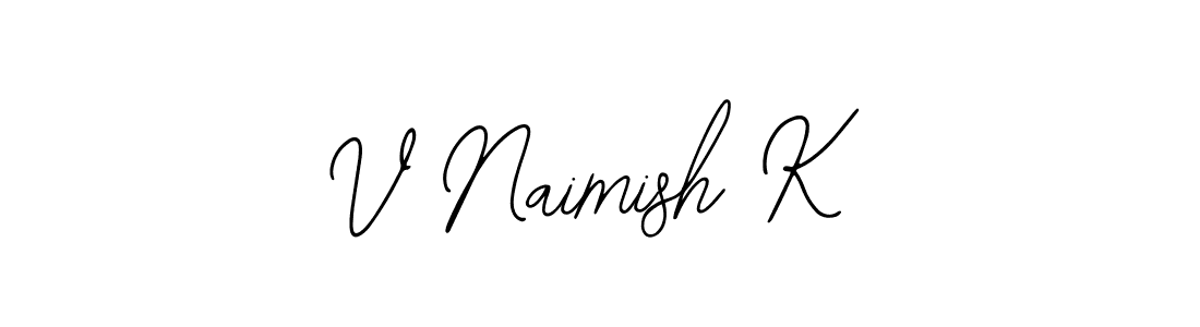 How to make V Naimish K signature? Bearetta-2O07w is a professional autograph style. Create handwritten signature for V Naimish K name. V Naimish K signature style 12 images and pictures png