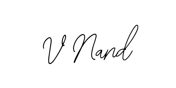 Make a beautiful signature design for name V Nand. With this signature (Bearetta-2O07w) style, you can create a handwritten signature for free. V Nand signature style 12 images and pictures png