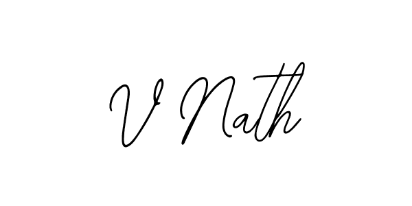Also we have V Nath name is the best signature style. Create professional handwritten signature collection using Bearetta-2O07w autograph style. V Nath signature style 12 images and pictures png