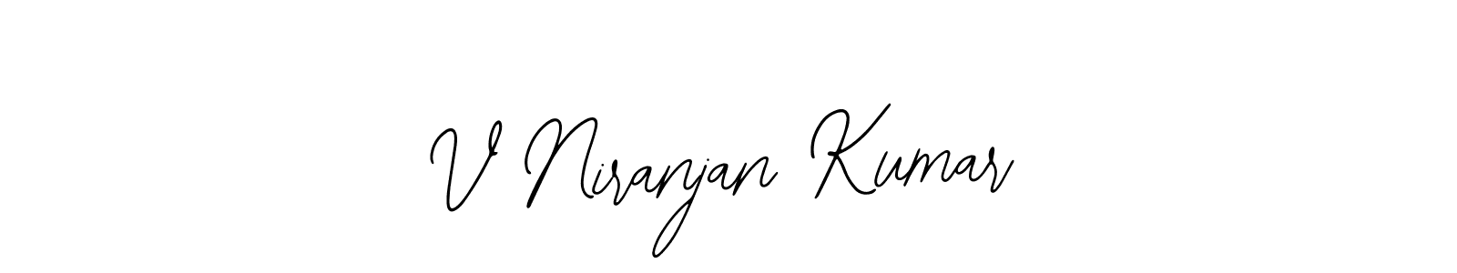 How to make V Niranjan Kumar signature? Bearetta-2O07w is a professional autograph style. Create handwritten signature for V Niranjan Kumar name. V Niranjan Kumar signature style 12 images and pictures png