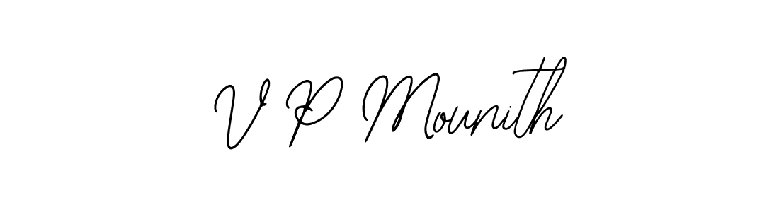 You can use this online signature creator to create a handwritten signature for the name V P Mounith. This is the best online autograph maker. V P Mounith signature style 12 images and pictures png