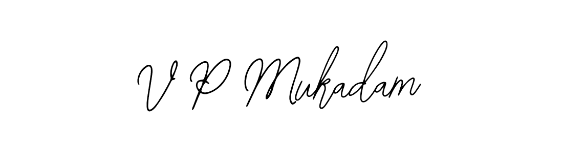 Best and Professional Signature Style for V P Mukadam. Bearetta-2O07w Best Signature Style Collection. V P Mukadam signature style 12 images and pictures png