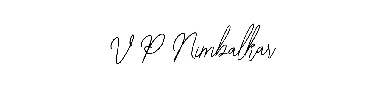 How to Draw V P Nimbalkar signature style? Bearetta-2O07w is a latest design signature styles for name V P Nimbalkar. V P Nimbalkar signature style 12 images and pictures png