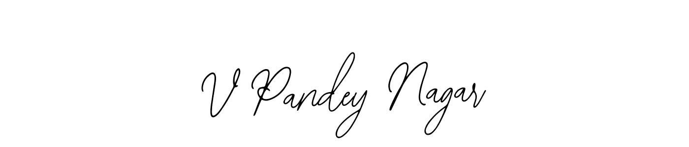 Similarly Bearetta-2O07w is the best handwritten signature design. Signature creator online .You can use it as an online autograph creator for name V Pandey Nagar. V Pandey Nagar signature style 12 images and pictures png