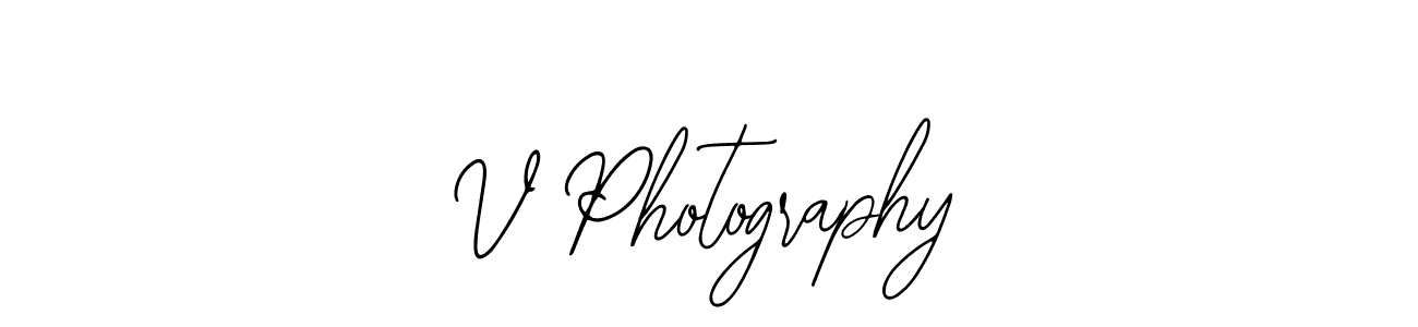 Also we have V Photography name is the best signature style. Create professional handwritten signature collection using Bearetta-2O07w autograph style. V Photography signature style 12 images and pictures png