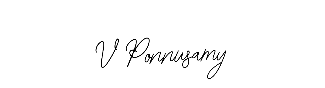 It looks lik you need a new signature style for name V Ponnusamy. Design unique handwritten (Bearetta-2O07w) signature with our free signature maker in just a few clicks. V Ponnusamy signature style 12 images and pictures png