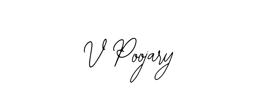 How to make V Poojary signature? Bearetta-2O07w is a professional autograph style. Create handwritten signature for V Poojary name. V Poojary signature style 12 images and pictures png