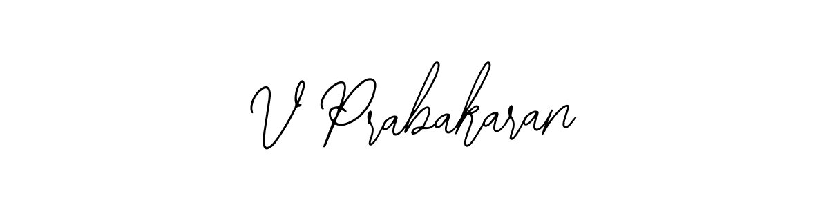 Also we have V Prabakaran name is the best signature style. Create professional handwritten signature collection using Bearetta-2O07w autograph style. V Prabakaran signature style 12 images and pictures png