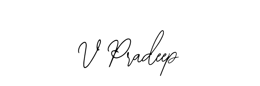 Also You can easily find your signature by using the search form. We will create V Pradeep name handwritten signature images for you free of cost using Bearetta-2O07w sign style. V Pradeep signature style 12 images and pictures png