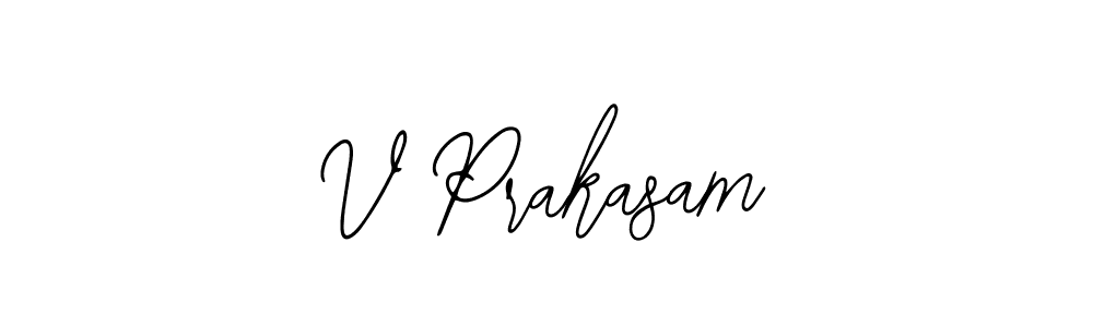 The best way (Bearetta-2O07w) to make a short signature is to pick only two or three words in your name. The name V Prakasam include a total of six letters. For converting this name. V Prakasam signature style 12 images and pictures png