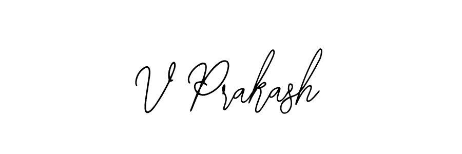 Make a beautiful signature design for name V Prakash. With this signature (Bearetta-2O07w) style, you can create a handwritten signature for free. V Prakash signature style 12 images and pictures png