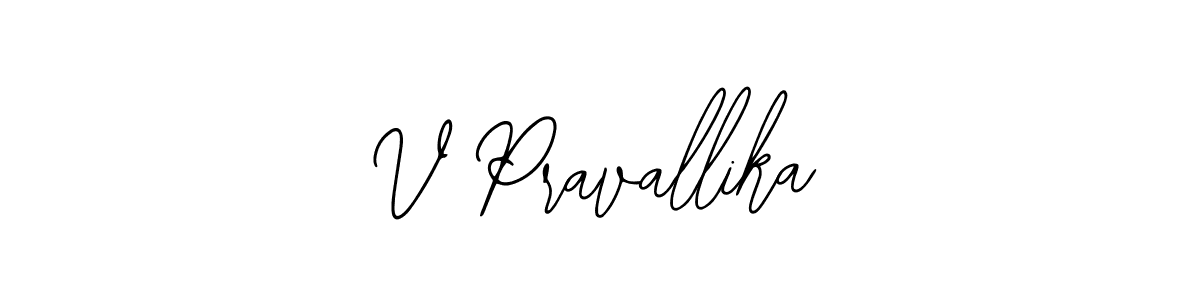 Make a short V Pravallika signature style. Manage your documents anywhere anytime using Bearetta-2O07w. Create and add eSignatures, submit forms, share and send files easily. V Pravallika signature style 12 images and pictures png