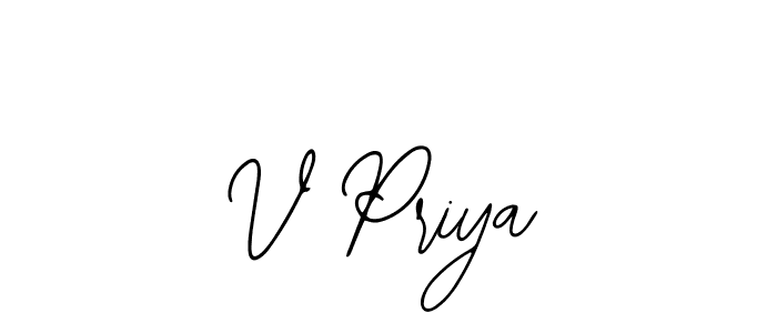 Create a beautiful signature design for name V Priya. With this signature (Bearetta-2O07w) fonts, you can make a handwritten signature for free. V Priya signature style 12 images and pictures png