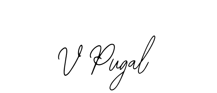 Also we have V Pugal name is the best signature style. Create professional handwritten signature collection using Bearetta-2O07w autograph style. V Pugal signature style 12 images and pictures png