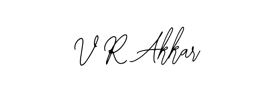 The best way (Bearetta-2O07w) to make a short signature is to pick only two or three words in your name. The name V R Akkar include a total of six letters. For converting this name. V R Akkar signature style 12 images and pictures png