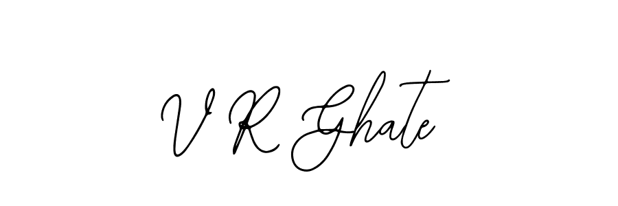 You should practise on your own different ways (Bearetta-2O07w) to write your name (V R Ghate) in signature. don't let someone else do it for you. V R Ghate signature style 12 images and pictures png