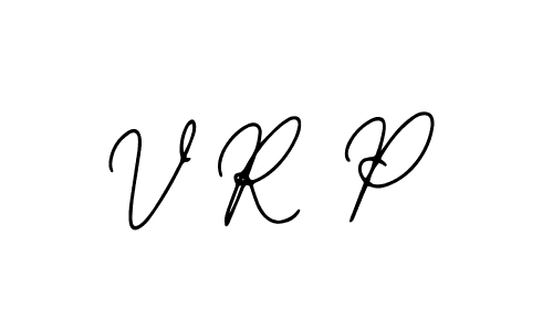 The best way (Bearetta-2O07w) to make a short signature is to pick only two or three words in your name. The name V R P include a total of six letters. For converting this name. V R P signature style 12 images and pictures png