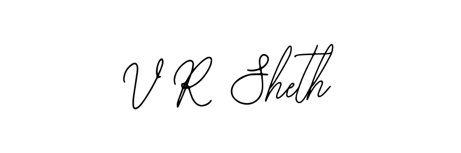 Create a beautiful signature design for name V R Sheth. With this signature (Bearetta-2O07w) fonts, you can make a handwritten signature for free. V R Sheth signature style 12 images and pictures png