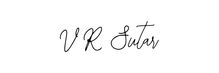 Also You can easily find your signature by using the search form. We will create V R Sutar name handwritten signature images for you free of cost using Bearetta-2O07w sign style. V R Sutar signature style 12 images and pictures png