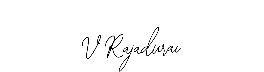How to make V Rajadurai name signature. Use Bearetta-2O07w style for creating short signs online. This is the latest handwritten sign. V Rajadurai signature style 12 images and pictures png