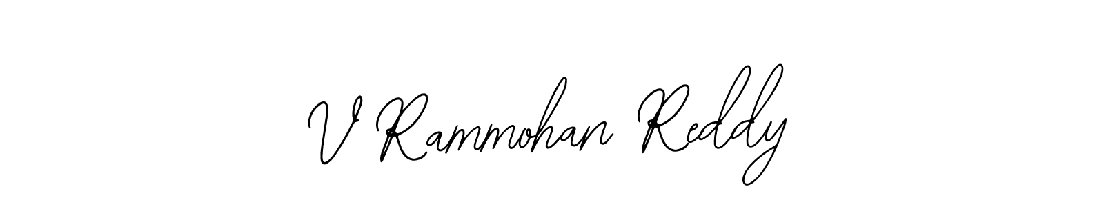 How to make V Rammohan Reddy name signature. Use Bearetta-2O07w style for creating short signs online. This is the latest handwritten sign. V Rammohan Reddy signature style 12 images and pictures png