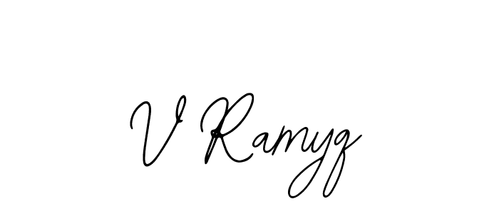 Best and Professional Signature Style for V Ramyq. Bearetta-2O07w Best Signature Style Collection. V Ramyq signature style 12 images and pictures png