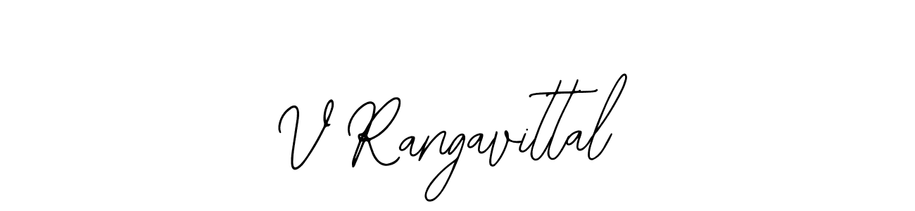 You should practise on your own different ways (Bearetta-2O07w) to write your name (V Rangavittal) in signature. don't let someone else do it for you. V Rangavittal signature style 12 images and pictures png