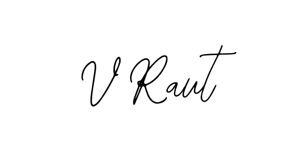 V Raut stylish signature style. Best Handwritten Sign (Bearetta-2O07w) for my name. Handwritten Signature Collection Ideas for my name V Raut. V Raut signature style 12 images and pictures png