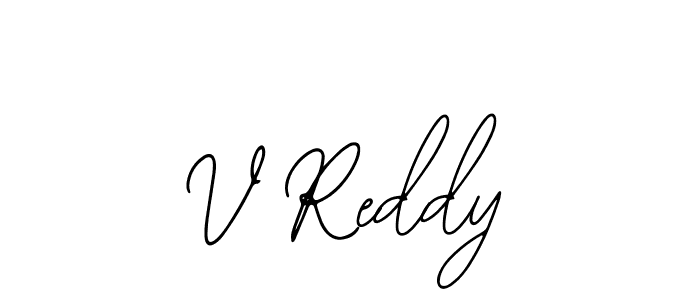 Design your own signature with our free online signature maker. With this signature software, you can create a handwritten (Bearetta-2O07w) signature for name V Reddy. V Reddy signature style 12 images and pictures png