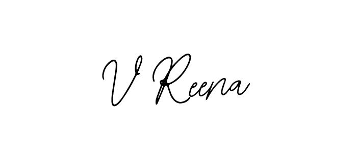 You can use this online signature creator to create a handwritten signature for the name V Reena. This is the best online autograph maker. V Reena signature style 12 images and pictures png