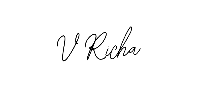 Once you've used our free online signature maker to create your best signature Bearetta-2O07w style, it's time to enjoy all of the benefits that V Richa name signing documents. V Richa signature style 12 images and pictures png