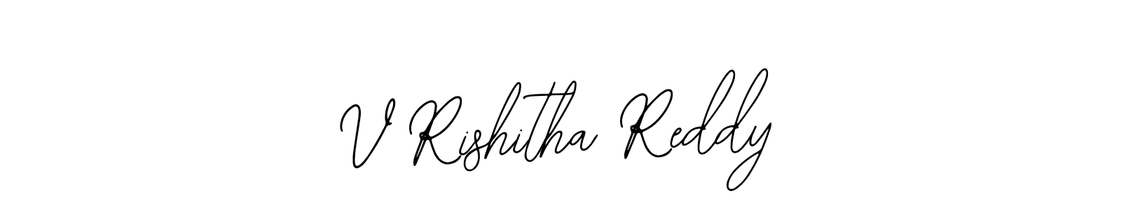 You should practise on your own different ways (Bearetta-2O07w) to write your name (V Rishitha Reddy) in signature. don't let someone else do it for you. V Rishitha Reddy signature style 12 images and pictures png