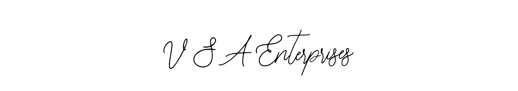 Bearetta-2O07w is a professional signature style that is perfect for those who want to add a touch of class to their signature. It is also a great choice for those who want to make their signature more unique. Get V S A Enterprises name to fancy signature for free. V S A Enterprises signature style 12 images and pictures png
