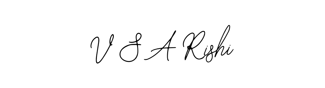 You should practise on your own different ways (Bearetta-2O07w) to write your name (V S A Rishi) in signature. don't let someone else do it for you. V S A Rishi signature style 12 images and pictures png