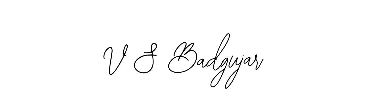 How to Draw V S Badgujar signature style? Bearetta-2O07w is a latest design signature styles for name V S Badgujar. V S Badgujar signature style 12 images and pictures png