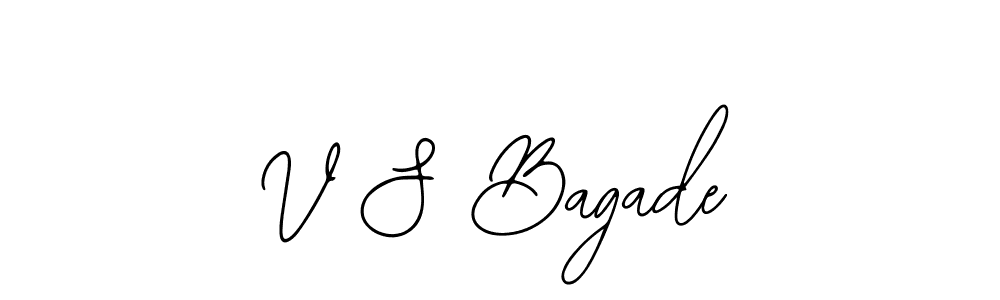 V S Bagade stylish signature style. Best Handwritten Sign (Bearetta-2O07w) for my name. Handwritten Signature Collection Ideas for my name V S Bagade. V S Bagade signature style 12 images and pictures png