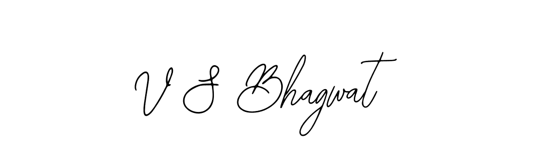 The best way (Bearetta-2O07w) to make a short signature is to pick only two or three words in your name. The name V S Bhagwat include a total of six letters. For converting this name. V S Bhagwat signature style 12 images and pictures png