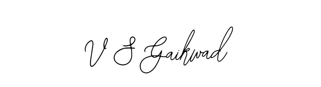 You should practise on your own different ways (Bearetta-2O07w) to write your name (V S Gaikwad) in signature. don't let someone else do it for you. V S Gaikwad signature style 12 images and pictures png