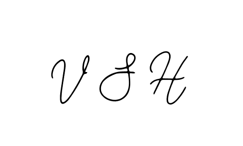 Also You can easily find your signature by using the search form. We will create V S H name handwritten signature images for you free of cost using Bearetta-2O07w sign style. V S H signature style 12 images and pictures png