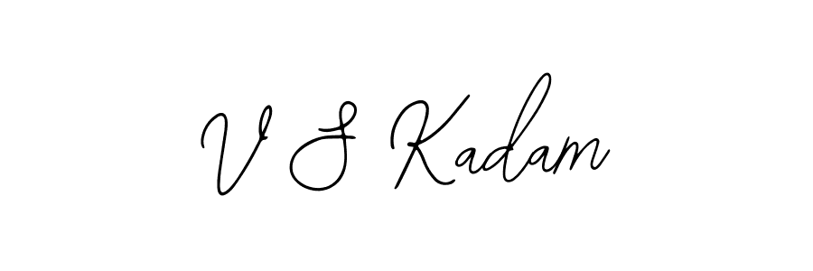 Bearetta-2O07w is a professional signature style that is perfect for those who want to add a touch of class to their signature. It is also a great choice for those who want to make their signature more unique. Get V S Kadam name to fancy signature for free. V S Kadam signature style 12 images and pictures png