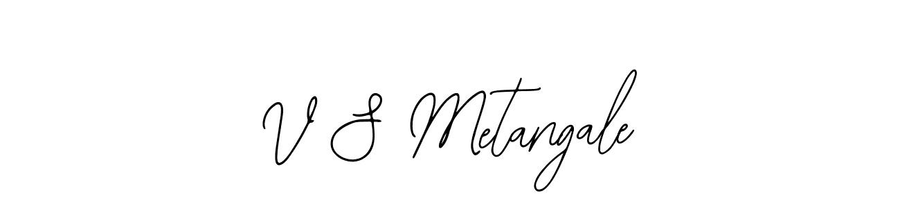 How to Draw V S Metangale signature style? Bearetta-2O07w is a latest design signature styles for name V S Metangale. V S Metangale signature style 12 images and pictures png