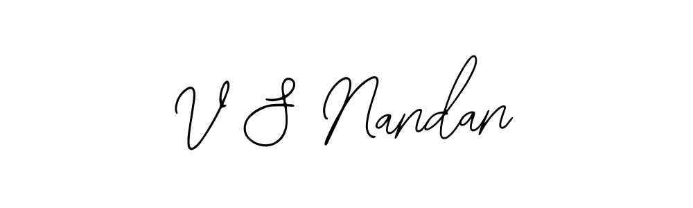 It looks lik you need a new signature style for name V S Nandan. Design unique handwritten (Bearetta-2O07w) signature with our free signature maker in just a few clicks. V S Nandan signature style 12 images and pictures png