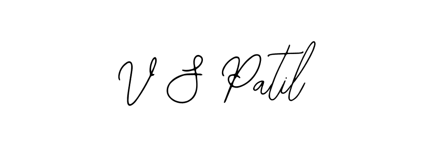 Design your own signature with our free online signature maker. With this signature software, you can create a handwritten (Bearetta-2O07w) signature for name V S Patil. V S Patil signature style 12 images and pictures png