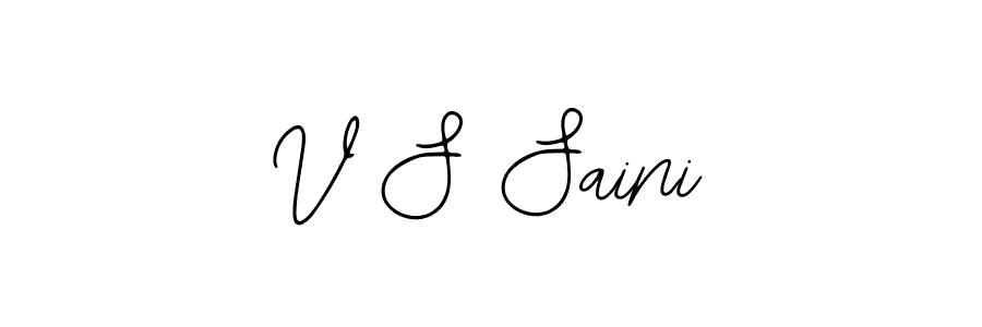 The best way (Bearetta-2O07w) to make a short signature is to pick only two or three words in your name. The name V S Saini include a total of six letters. For converting this name. V S Saini signature style 12 images and pictures png